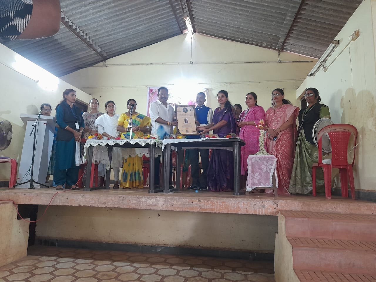 CEO AJIT GAONKAR SIR AWARD GIVEN BY HAND OF MLA PERNEM GOA